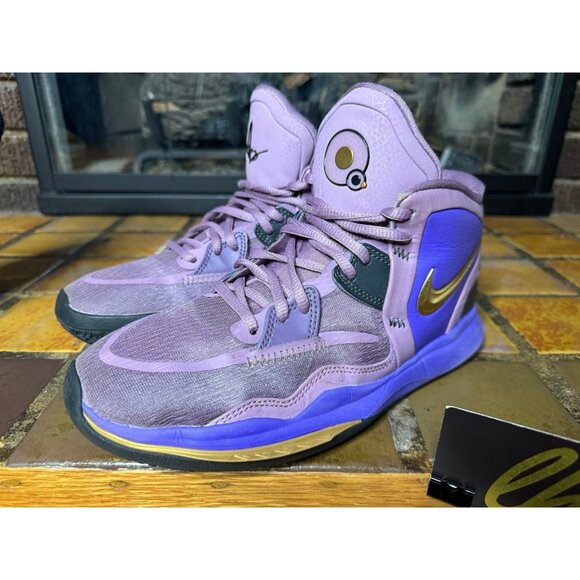 Youth 6.5y Nike Kyrie Infinity 8 Amethyst Wave Purple Gold Sneakers DD0334-500 - Picture 4 of 11